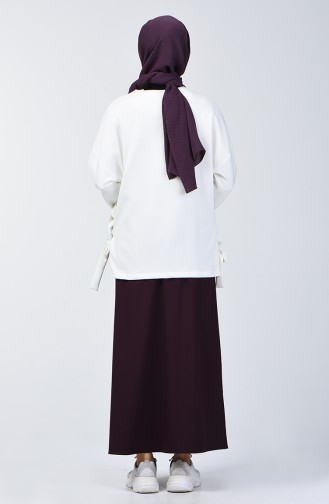 Eggplant Color Skirt 1427ETK-01