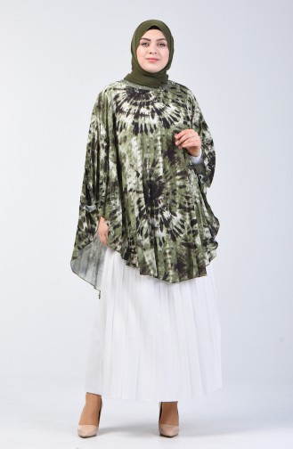 Pleated Poncho 9Y6958501-01 Khaki 9Y6958501-01