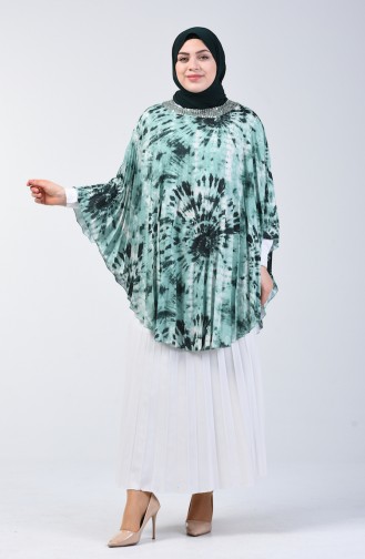 Poncho Plissée 9Y6958501-02 Vert Noisette 9Y6958501-02