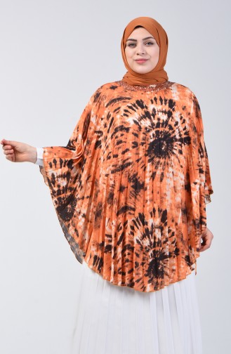 Poncho Plissée 9Y6958501-03 Tabac 9Y6958501-03