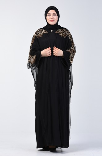 Ensemble Robe de Soirée à Paillettes Deux Pieces  9Y3928002-03 Noir 9Y3928002-03