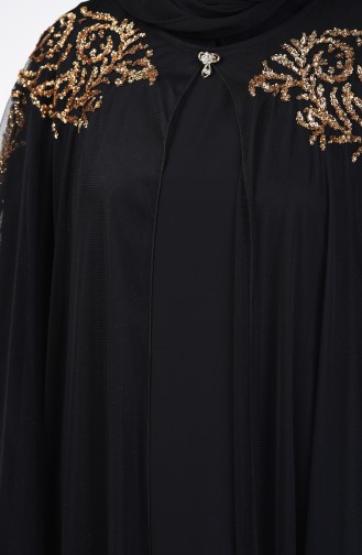 Ensemble Robe de Soirée à Paillettes Deux Pieces  9Y3928002-03 Noir 9Y3928002-03