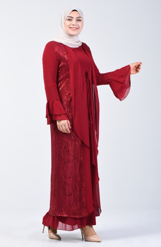 Ensemble Deux Pieces Robe de Soirée  9Y6965601-01 Bordeaux 9Y6965601-01