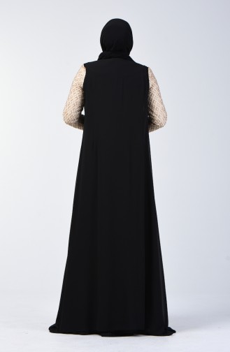 Robe de Soirée Avec Cape 8K48411002-02 NOir 8K48411002-02