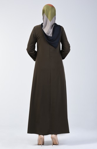 فستان كاكي 0120-04