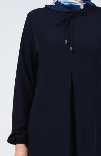 Navy Blue İslamitische Jurk 0120-06