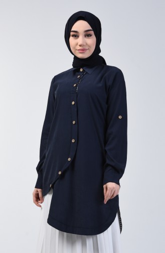 Navy Blue Tuniek 4701-01