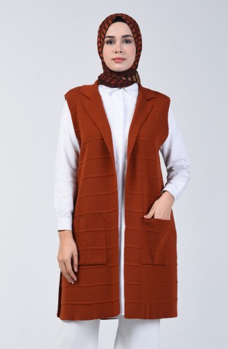 Knitwear Vest with Pockets 4205-01 Tile 4205-01