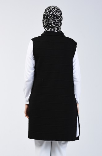 Knitwear Pocket Vest 4205-04 Black 4205-04