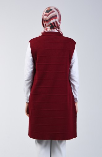 Claret red Gilet 4205-05