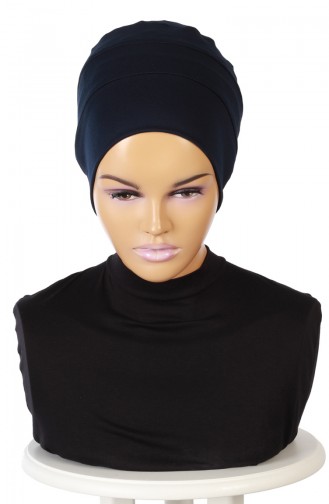 Combed Bonnet B0035-01 Navy Blue 0035-01