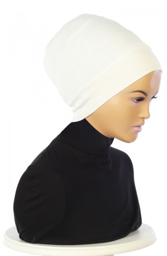 Gekämmter Bonnet   B0035-08 Creme 0035-08