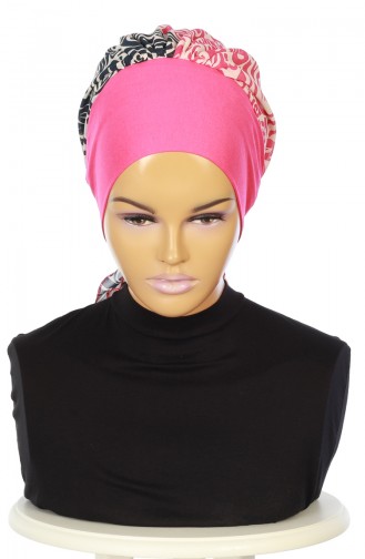 Practical Turban HT0065-10-1 Fuchsia 0065-10-1