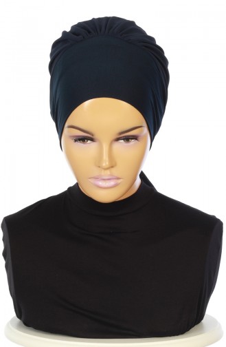 Prepared Turban HT0065-1-23 Navy Blue 0065-1-23