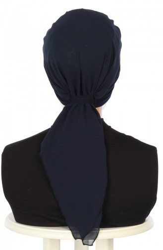 Prepared Turban HT0065-1-23 Navy Blue 0065-1-23