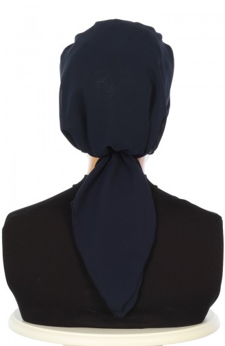 Prepared Turban HT0065-1-23 Navy Blue 0065-1-23