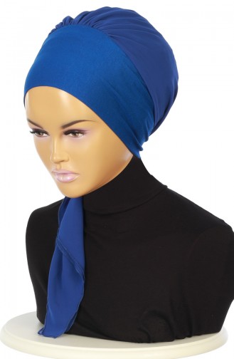 Saxon blue Ready to wear Turban 0065-4-16