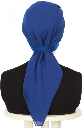 Saxon blue Ready to wear Turban 0065-4-16