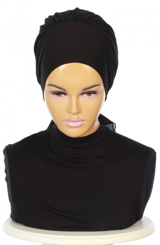 Turban Prêt HT0065-6-14 Noir 0065-6-14