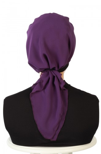 Turban Prêt HT0065-6-20 Noir Pourpre 0065-6-20