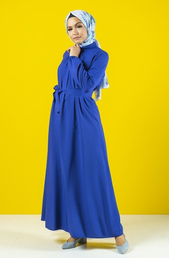 Saxe Hijab Dress 10143-03