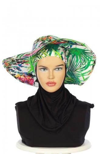 Bonnet Avec Chapeau à Motifs SP001-02 Vert 001-02