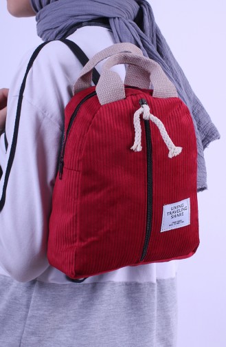 Lady Backpack Erd16-09 Red 16-09