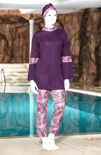 Fuchsia Swimsuit Hijab 4300-03