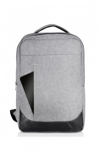 Avrupa Tasche 00002 Grau Rucksack aus Stoff 0500002104912