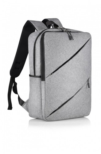 European Bag 00021 Gray Fabric Backpack 0500021104941