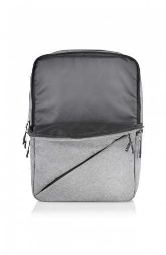 European Bag 00021 Gray Fabric Backpack 0500021104941