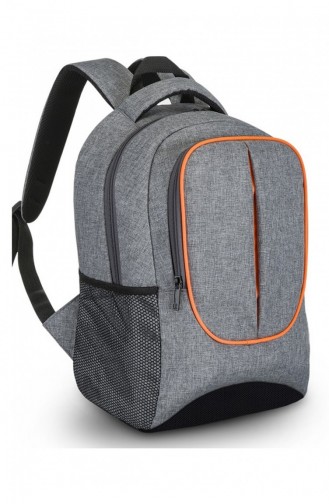 European Bag 00091 Gray Fabric Backpack 0500091104941