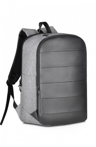 Avrupa Tasche 00183 Schwarz Grau Rucksack aus Stoff 0500183227912