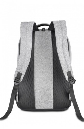 European Bag 00901 Gray Fabric Backpack 0500901104912