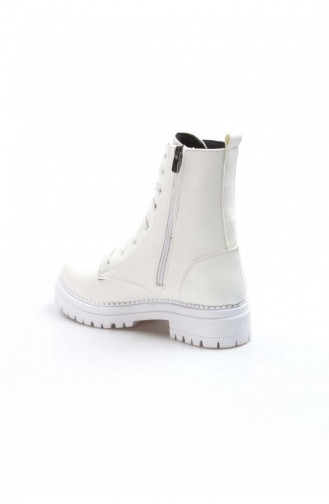 White Bot-bootie 629SZA019-210-16777215