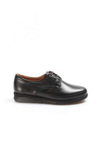 Fast Step Black Real Leather Daily Casual Shoes 863Za20551 863ZA2055-1-16782021