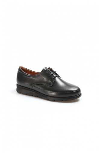Fast Step Black Real Leather Daily Casual Shoes 863Za20551 863ZA2055-1-16782021