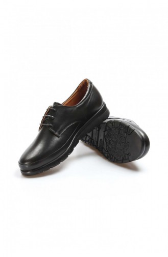 Fast Step Black Real Leather Daily Casual Shoes 863Za20551 863ZA2055-1-16782021