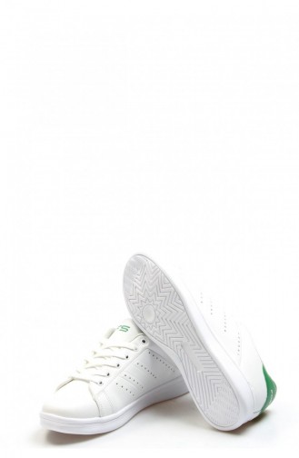 Fast Step Spor Ayakkabı Beyaz Yeşil Sneaker Ayakkabı 923Za41Fst