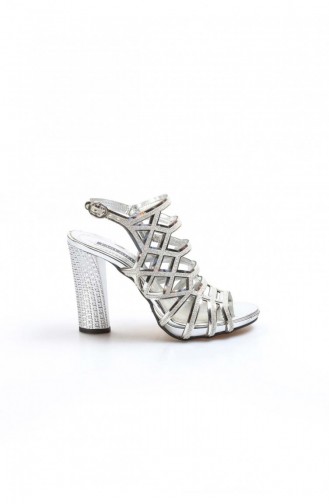 Silver Gray High-Heel Shoes 629ZA314-0221-16777356