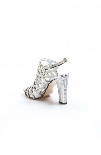 Silver Gray High-Heel Shoes 629ZA314-0221-16777356