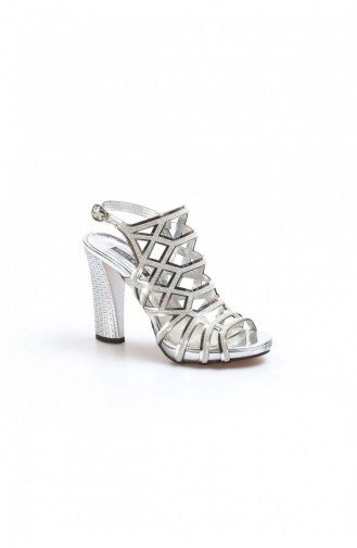 Silver Gray High Heels 629ZA314-0221-16777356