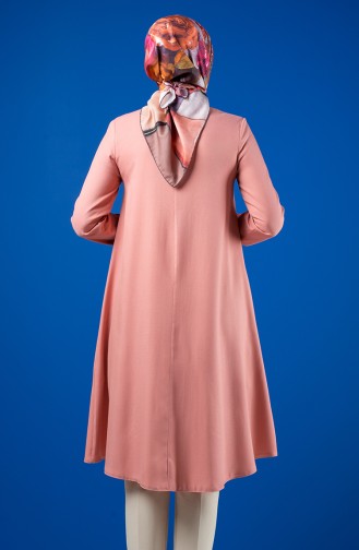 Buttoned Tunic 8191-02 Dusty Rose 8191-02