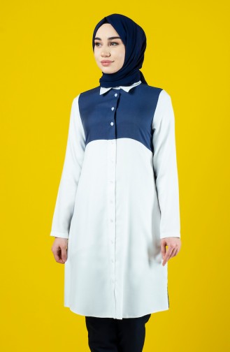 Navy Blue Tuniek 8119-07