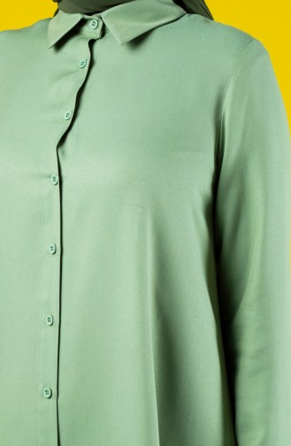 Buttoned Tunic 8191-04 Naphta Green 8191-04