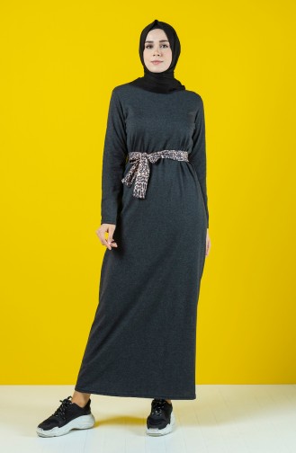 Belted Dress 0504-05 Anthracite 0504-05