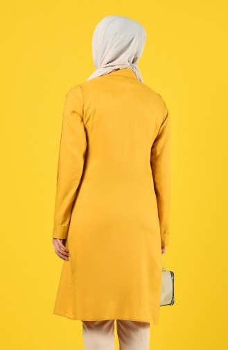 Buttoned Tunic with Pockets 8120-04 Mustard 8120-04
