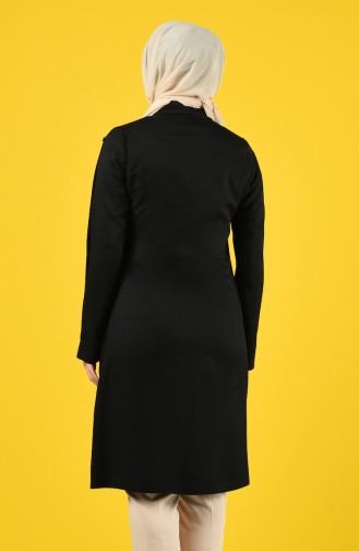 Buttoned Tunic with Pockets 8120-03 Black 8120-03