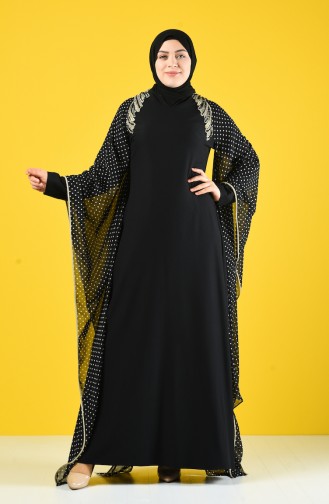 فساتين سهرة بتصميم اسلامي أسود 6Y4634800-03