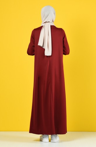 فستان أحمر كلاريت 4090-03